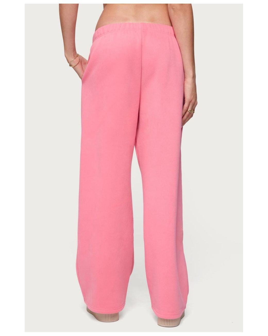 Edikted Pink Strawberry Babe Sweatpants