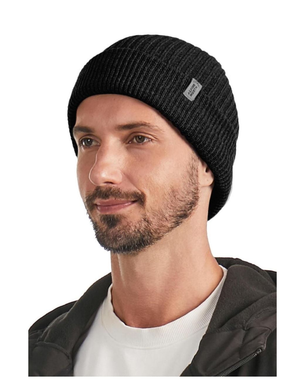 Alpine North Black | Cuff Beanie