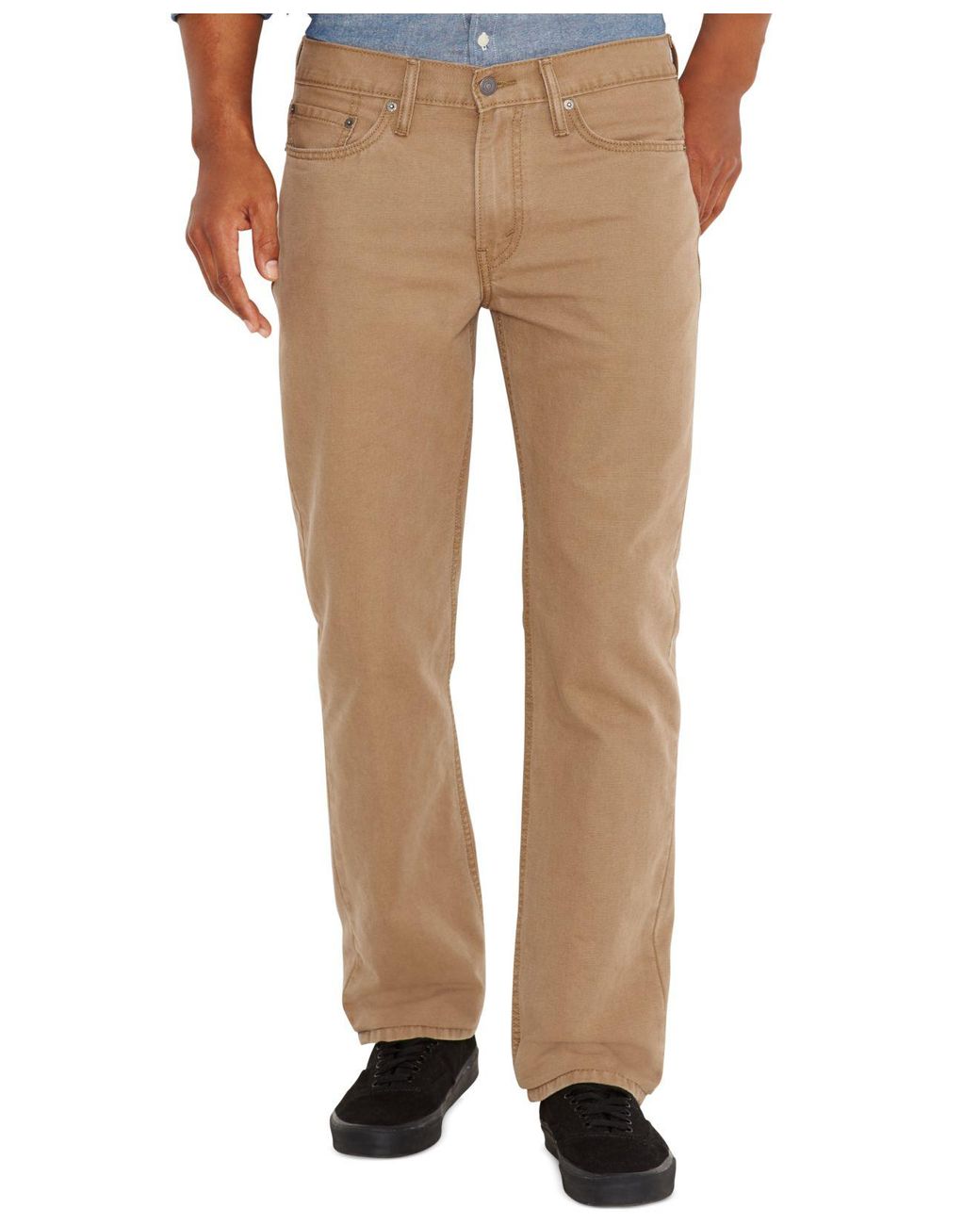 Levi's 514 Straight Fit Padox Canvas Twill Pants in Natural for Men | Lyst