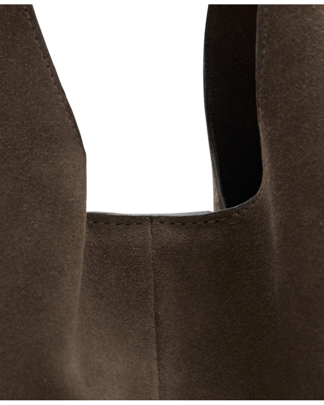 Mango Brown Split-leather Sack Bag
