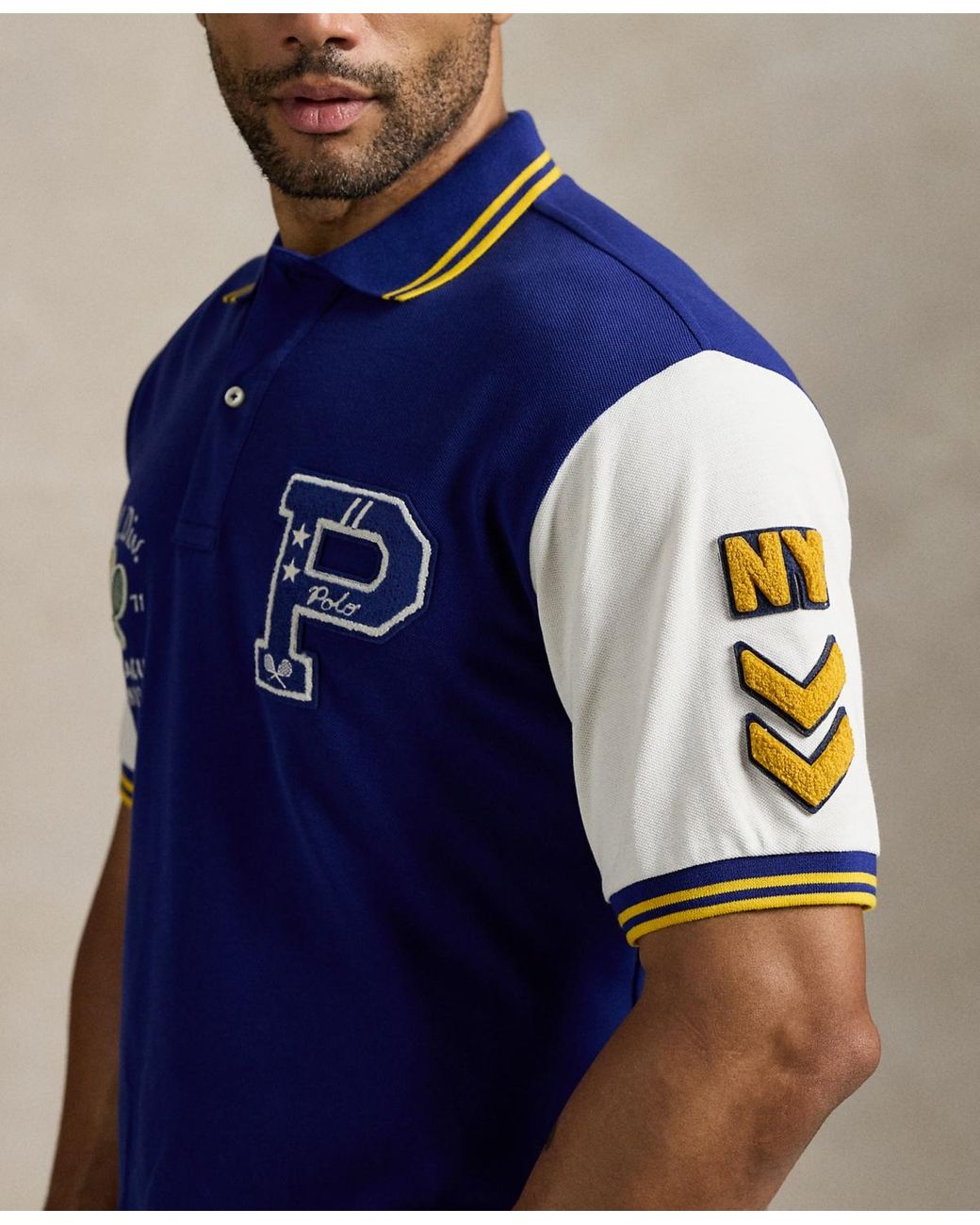 Polo Ralph Lauren Big & Tall Varsity-inspired Mesh Polo