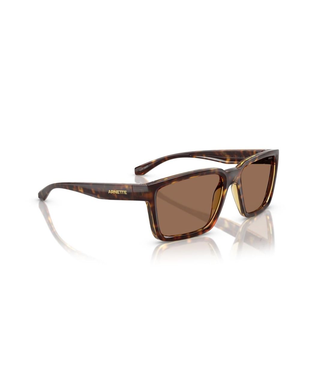 Arnette Brown Square Plot Twist Sunglasses for men