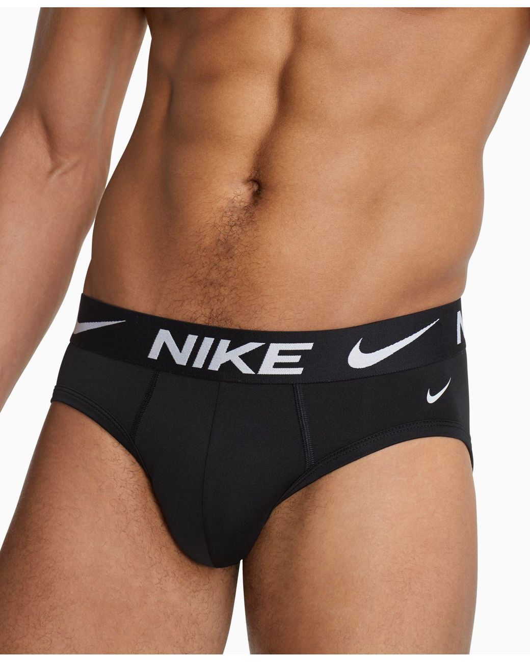 Nike Essential Micro Hip Briefs – 3 Pack in Black for Men