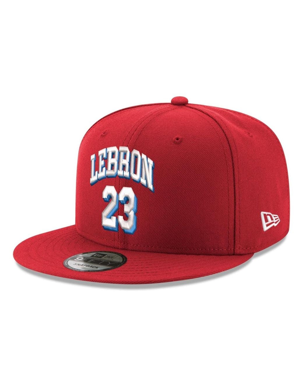 KTZ Lebron James Philadelphia 76ers 9fifty Snapback Hat in Red for Men ...