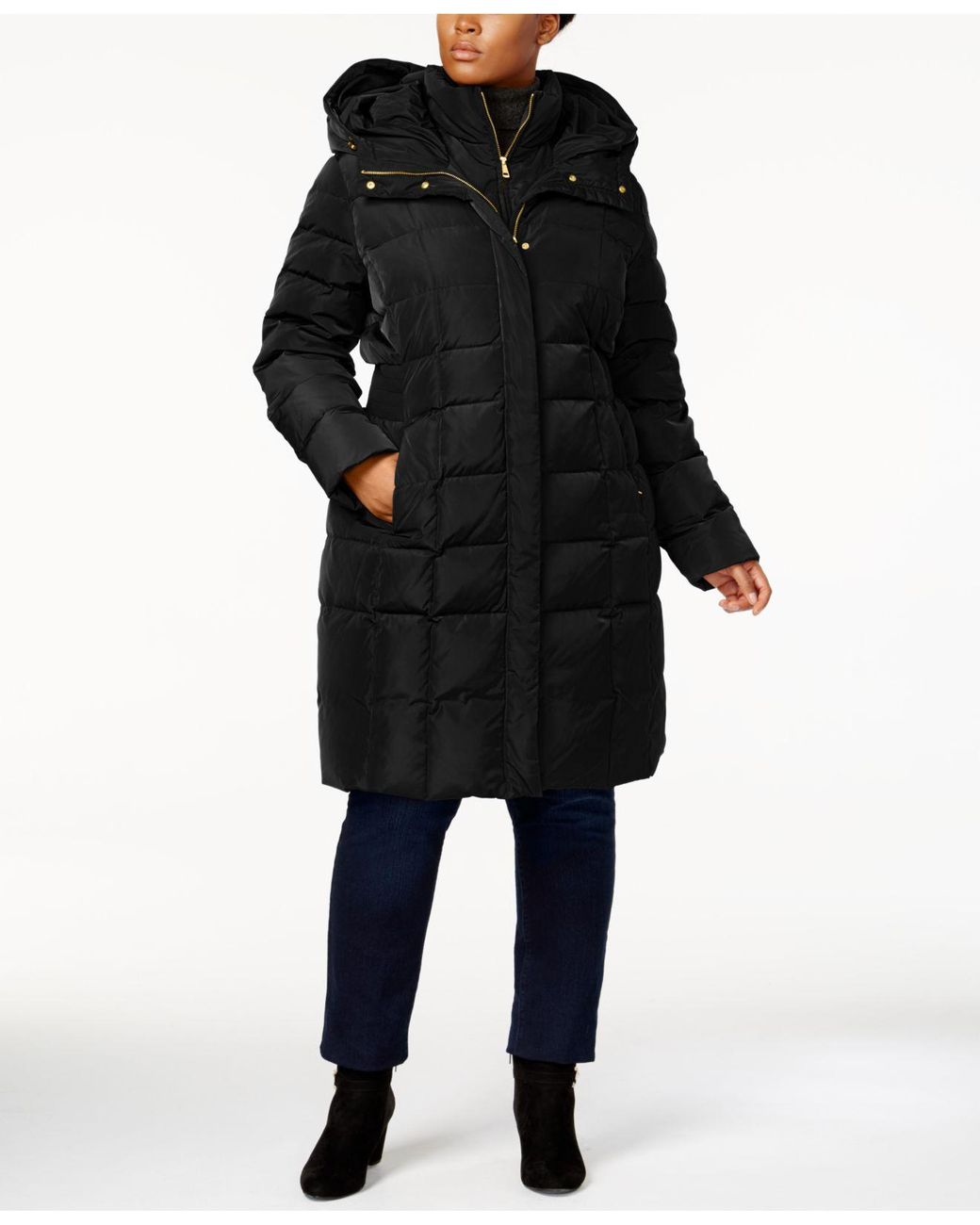 Cole Haan Signature Plus Size Layered Down Puffer Coat in Black - Lyst dakine seeker 15l