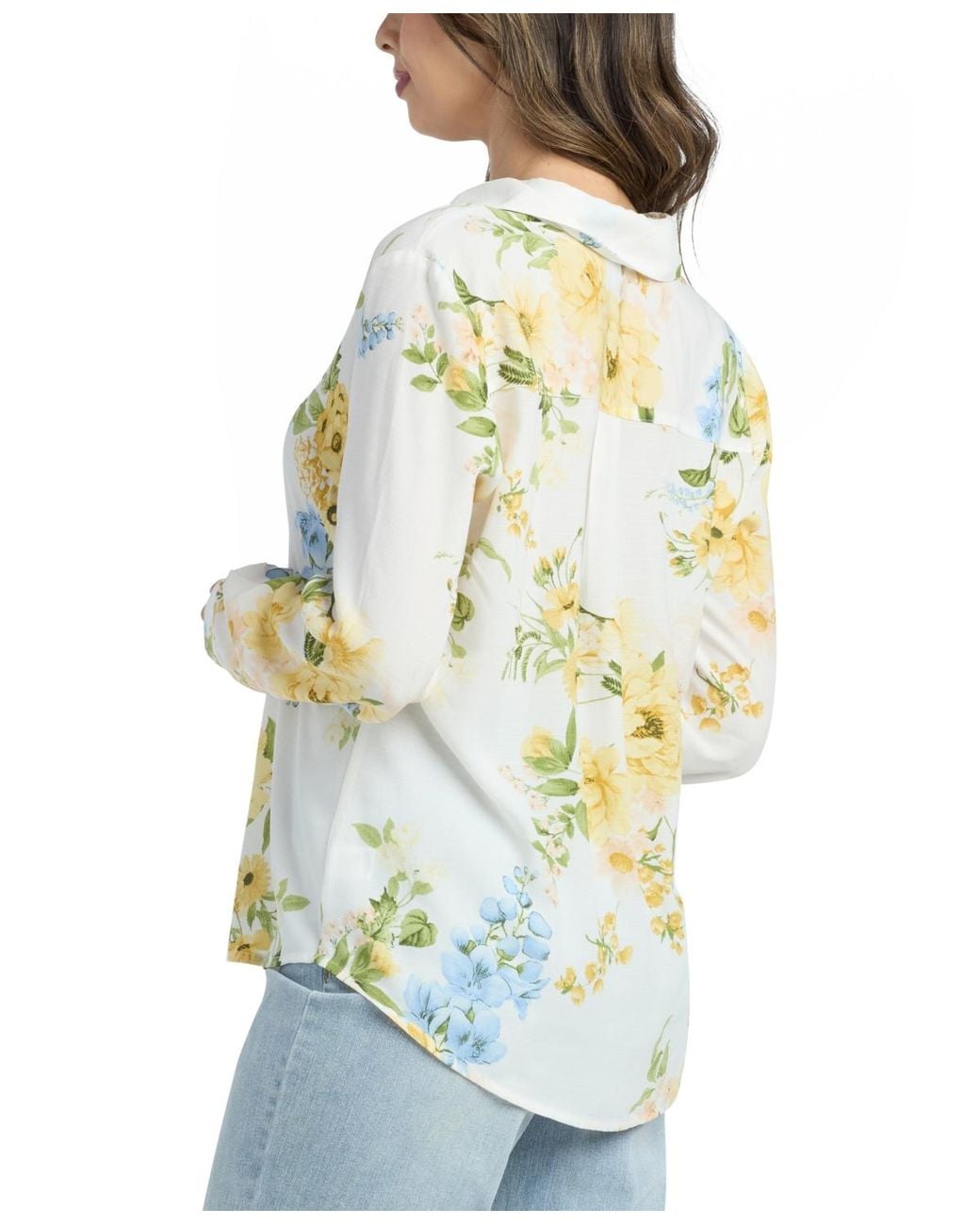 Bcx Multicolor Printed Button-up Top