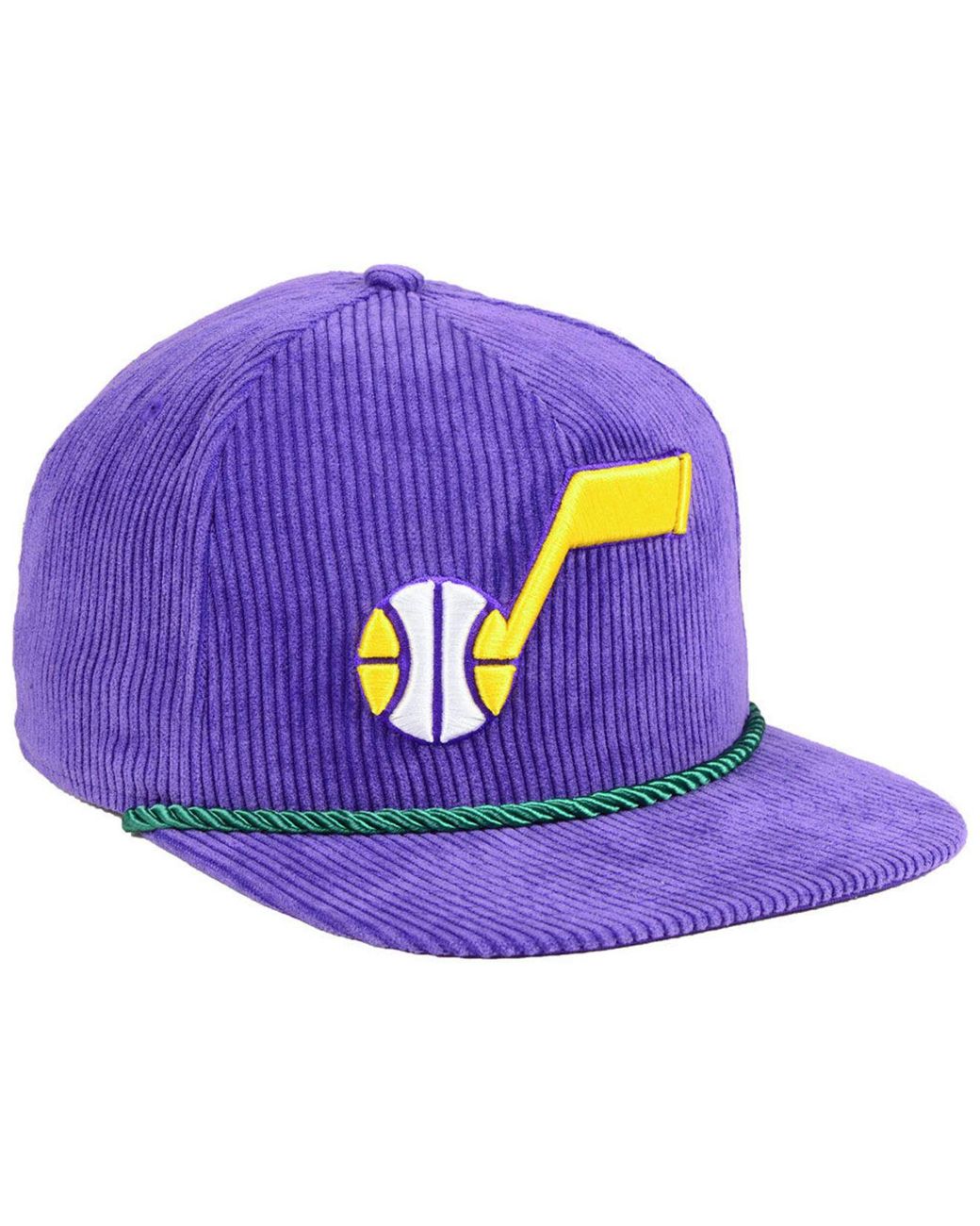 Vintage 90s Utah Jazz corduroy purple pro Classics, by universal snapback  hat