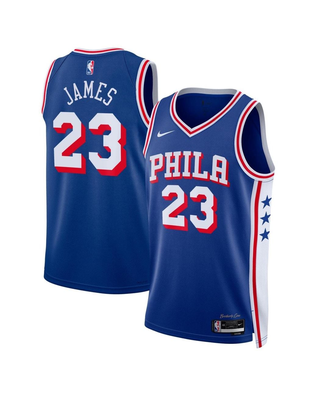 Nike And Lebron James Philadelphia 76ers Swingman Icon Edition Jersey ...