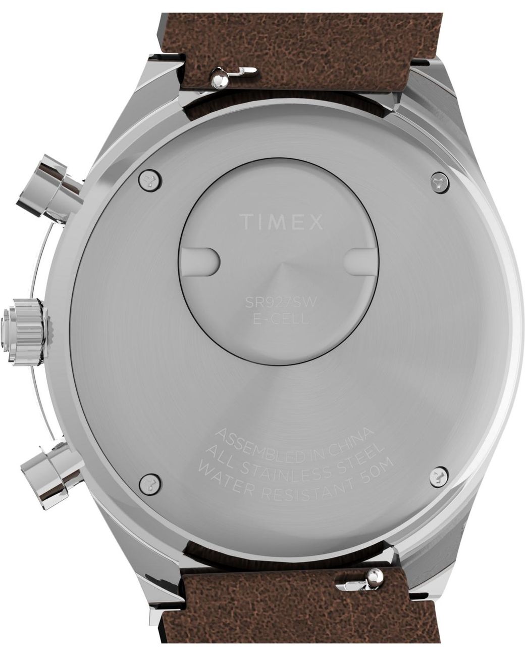 Timex Metallic Analog Leather Watch for men
