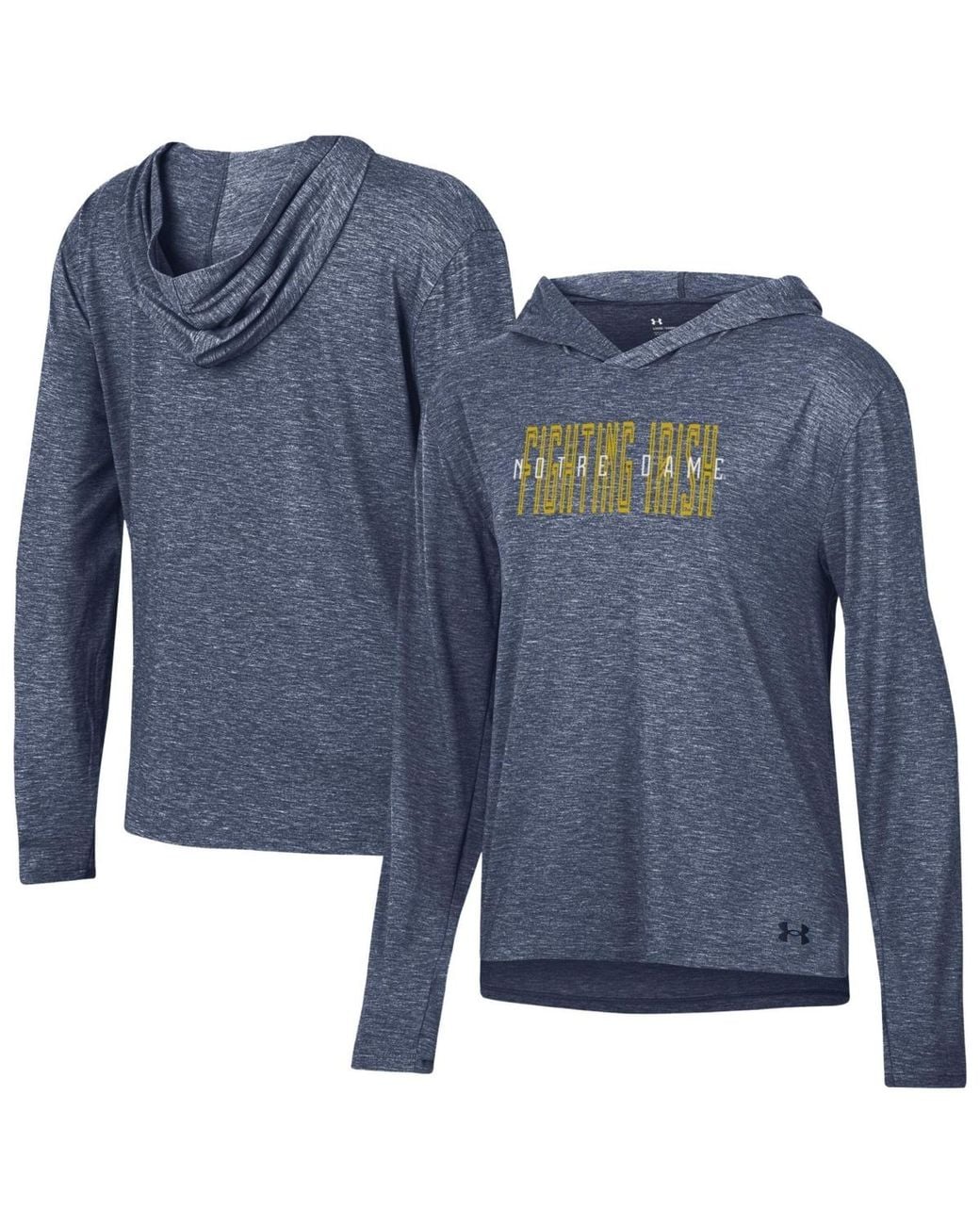 Under Armour Notre Dame Fighting Irish Breezy Long-sleeve Hooded T ...