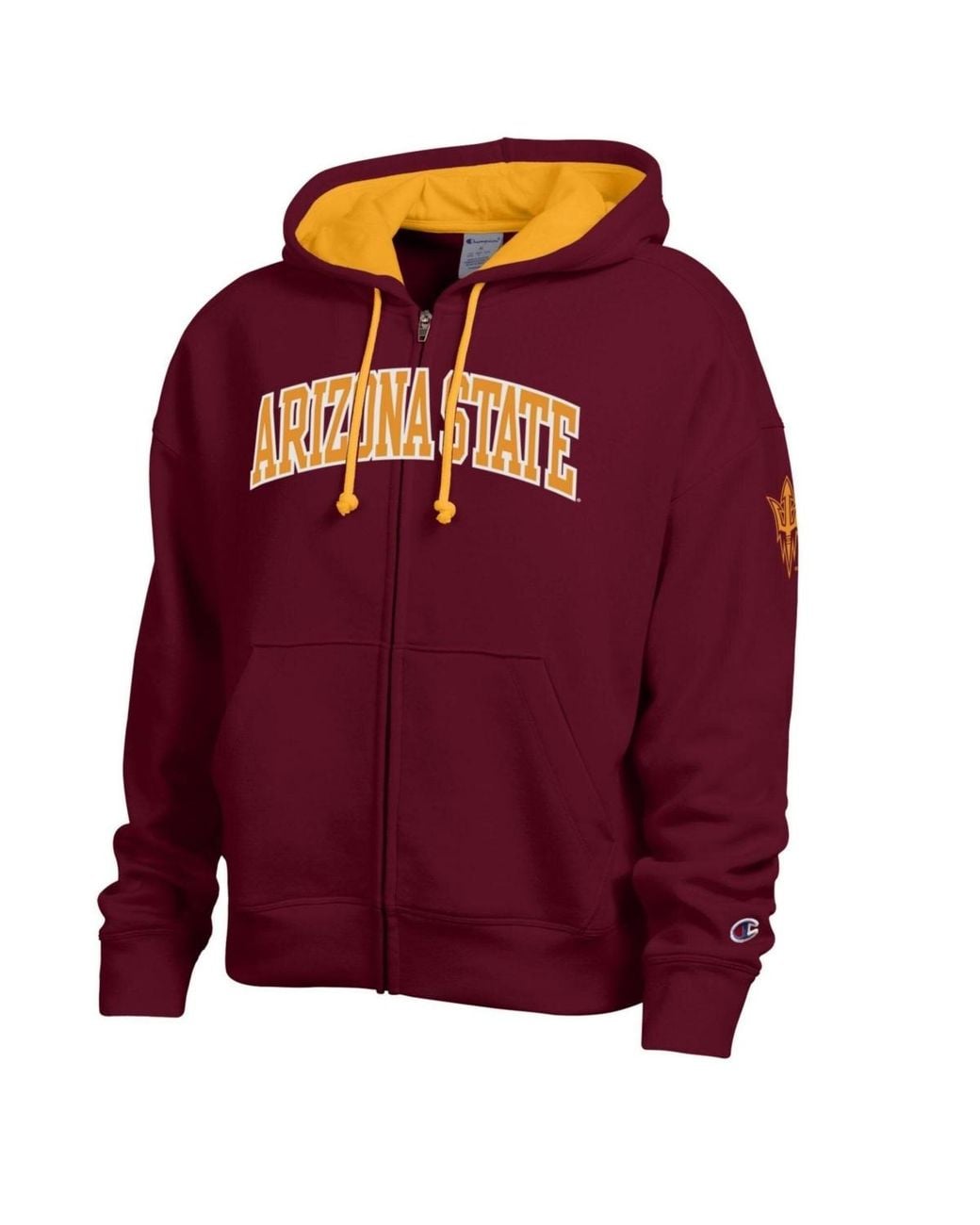Champion Maroon Arizona State Sun Devils Arch Full-zip Fleece Hoodie in ...