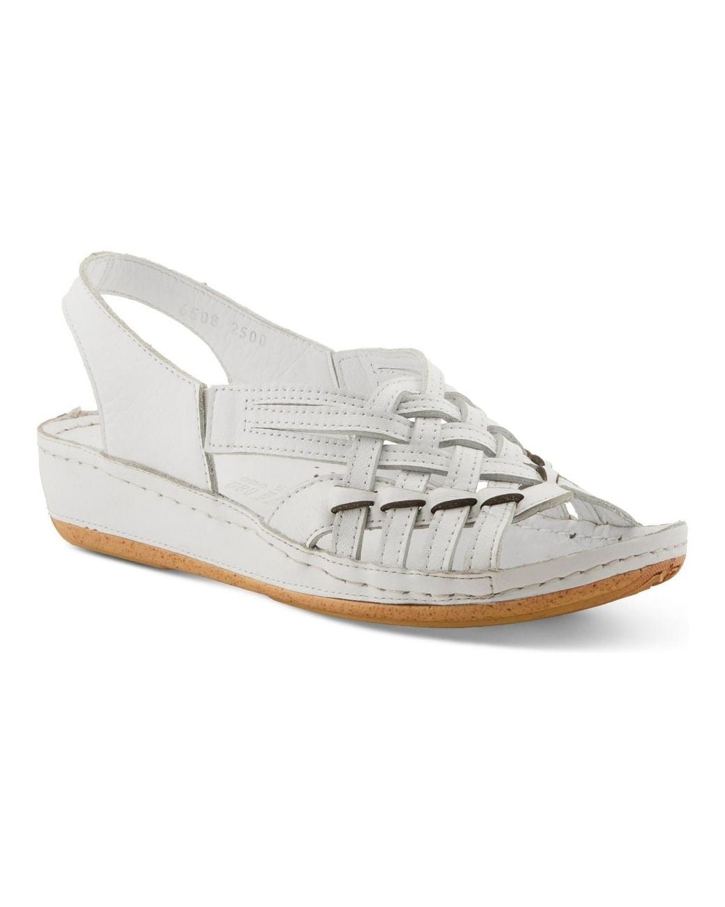 Spring Step White Choi Wedge Sandal