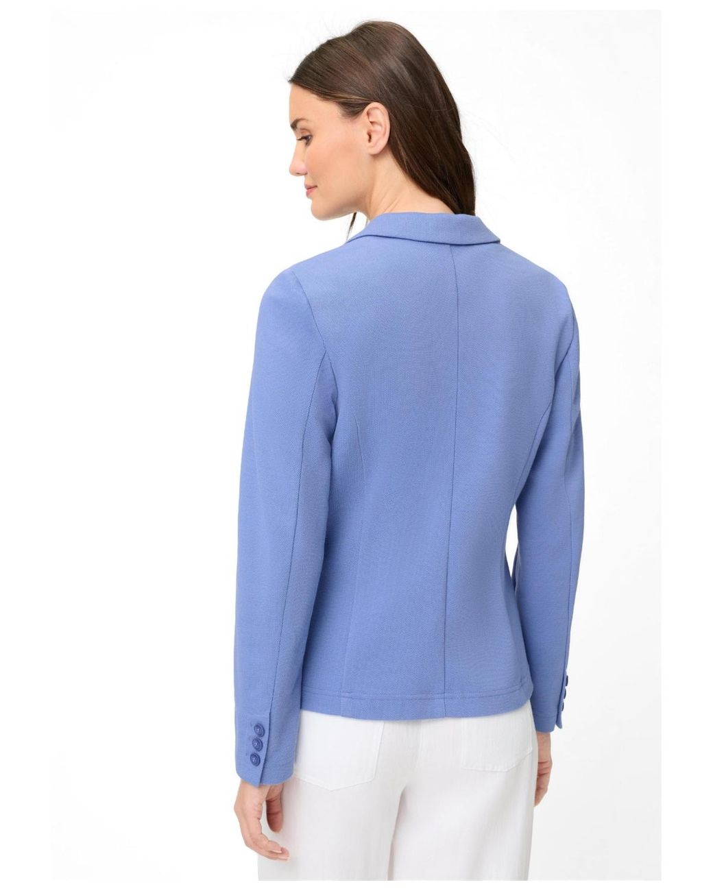 Olsen Blue Pique Blazer