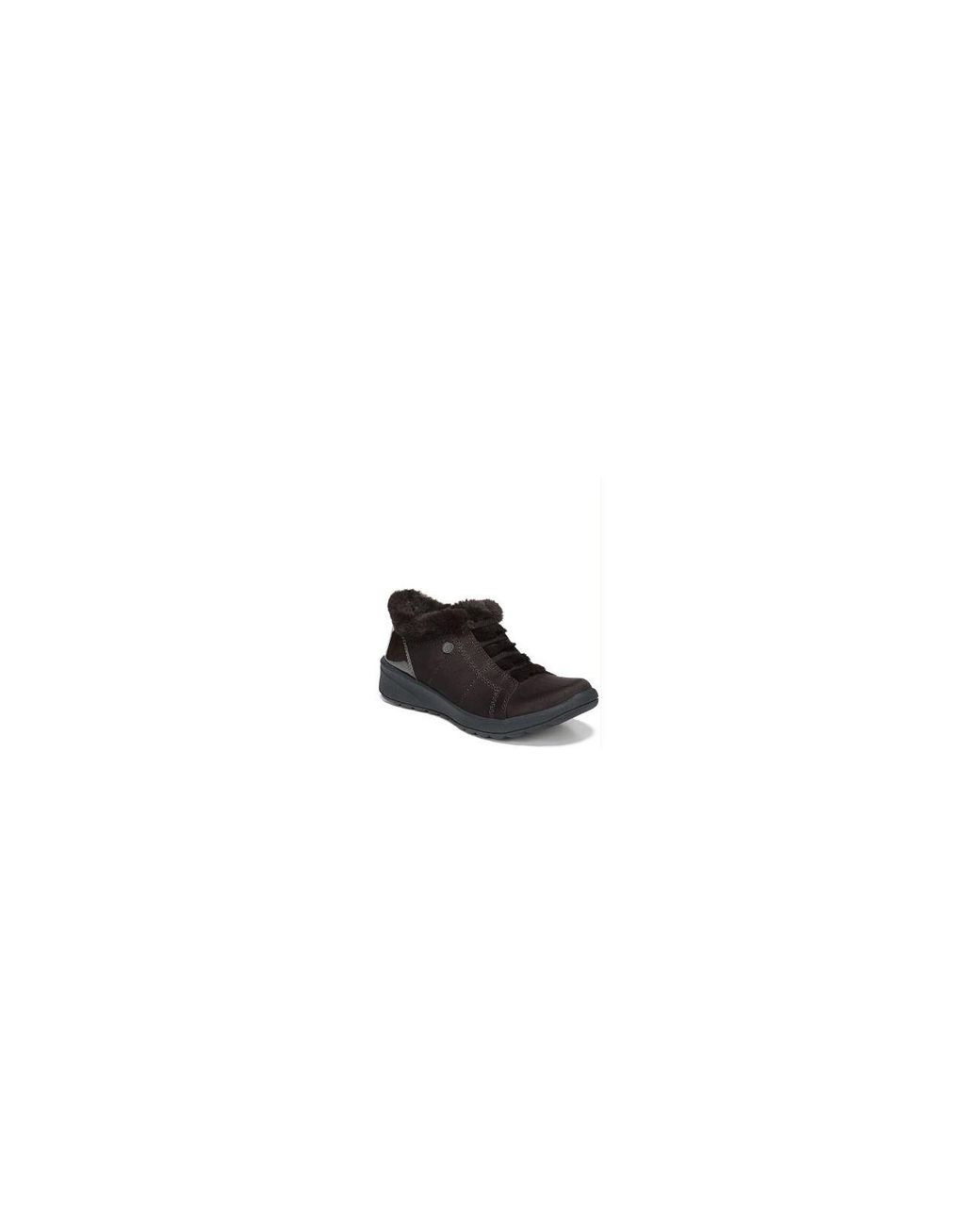 bzees golden fur trim washable slip on sneakers