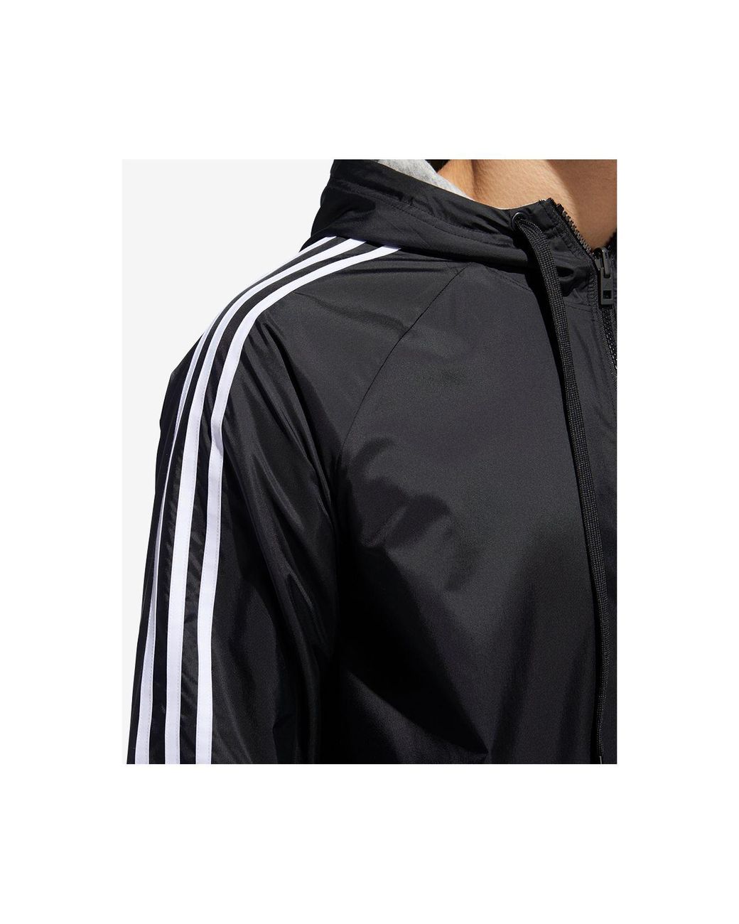 adidas Synthetic Reversible Hooded Jacket in Black for Men | Lyst