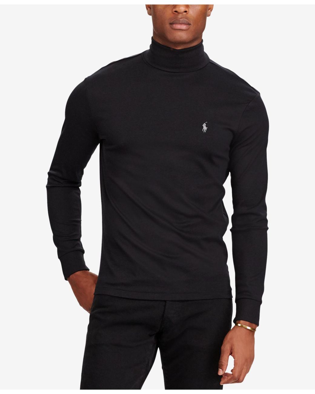 turtleneck and polo shirt