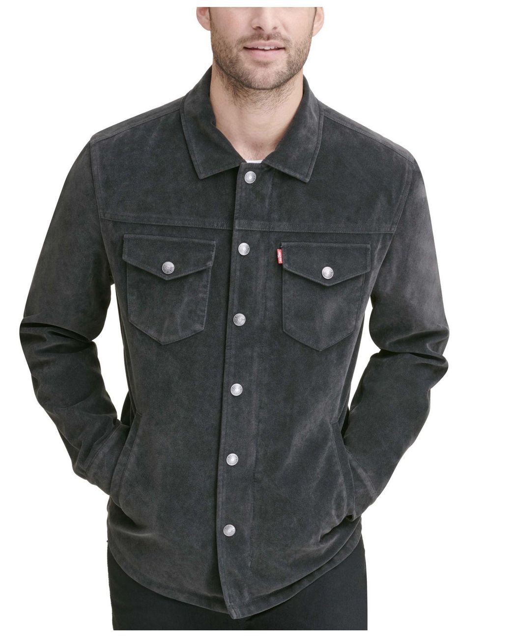 Levi's Faux Suede Shirt Jacket Store 