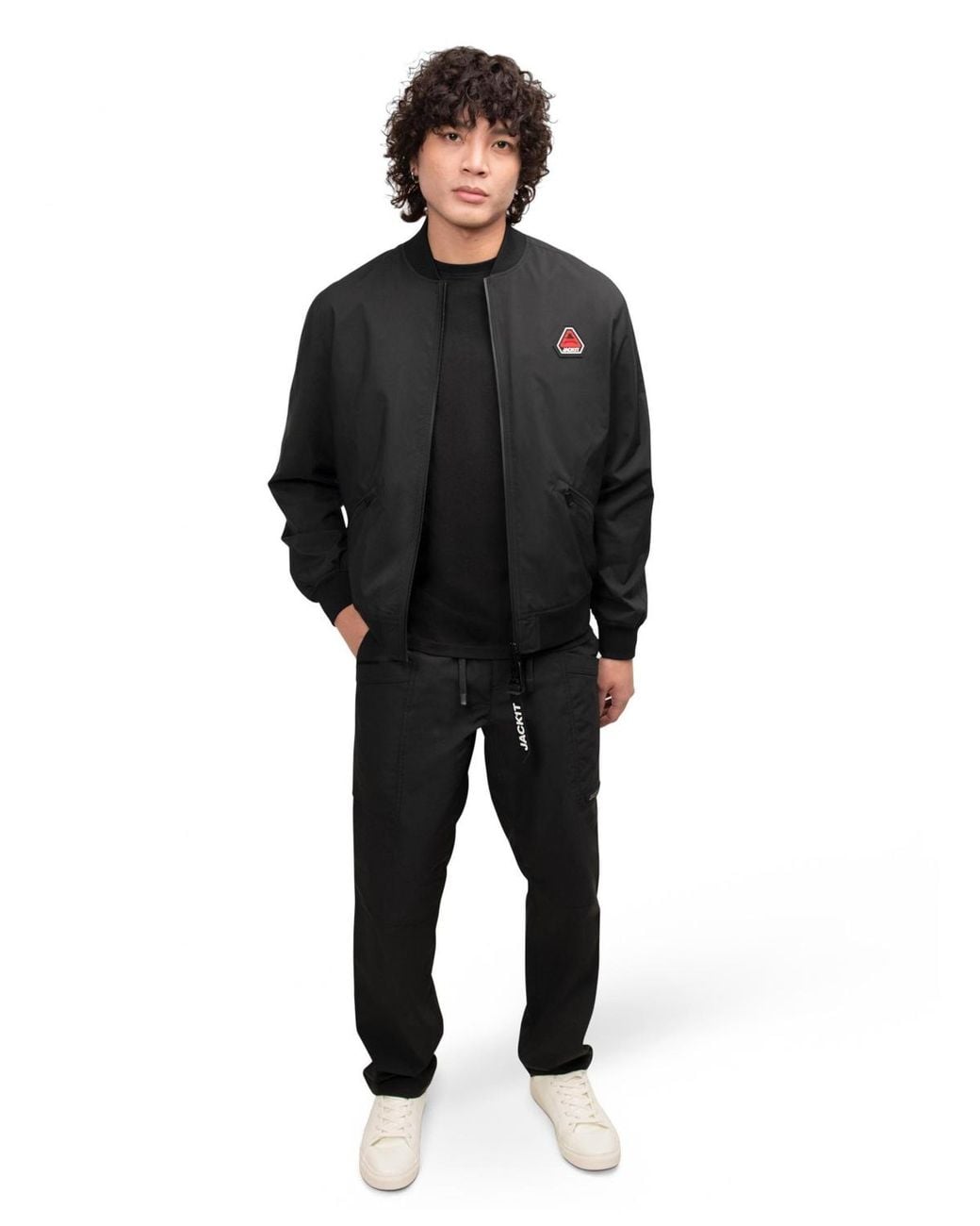Jacket Black Oberon Tech Bomber Jacket for men