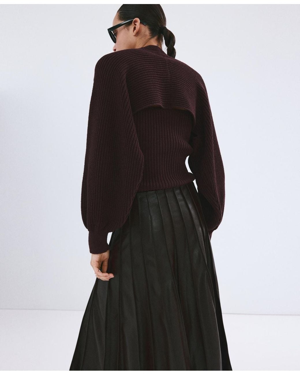 Mango Black 2-piece Knit Set
