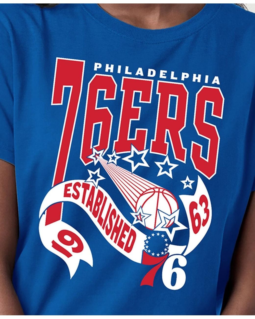 Champion Philadelphia 76ers Banner T-shirt in Blue | Lyst