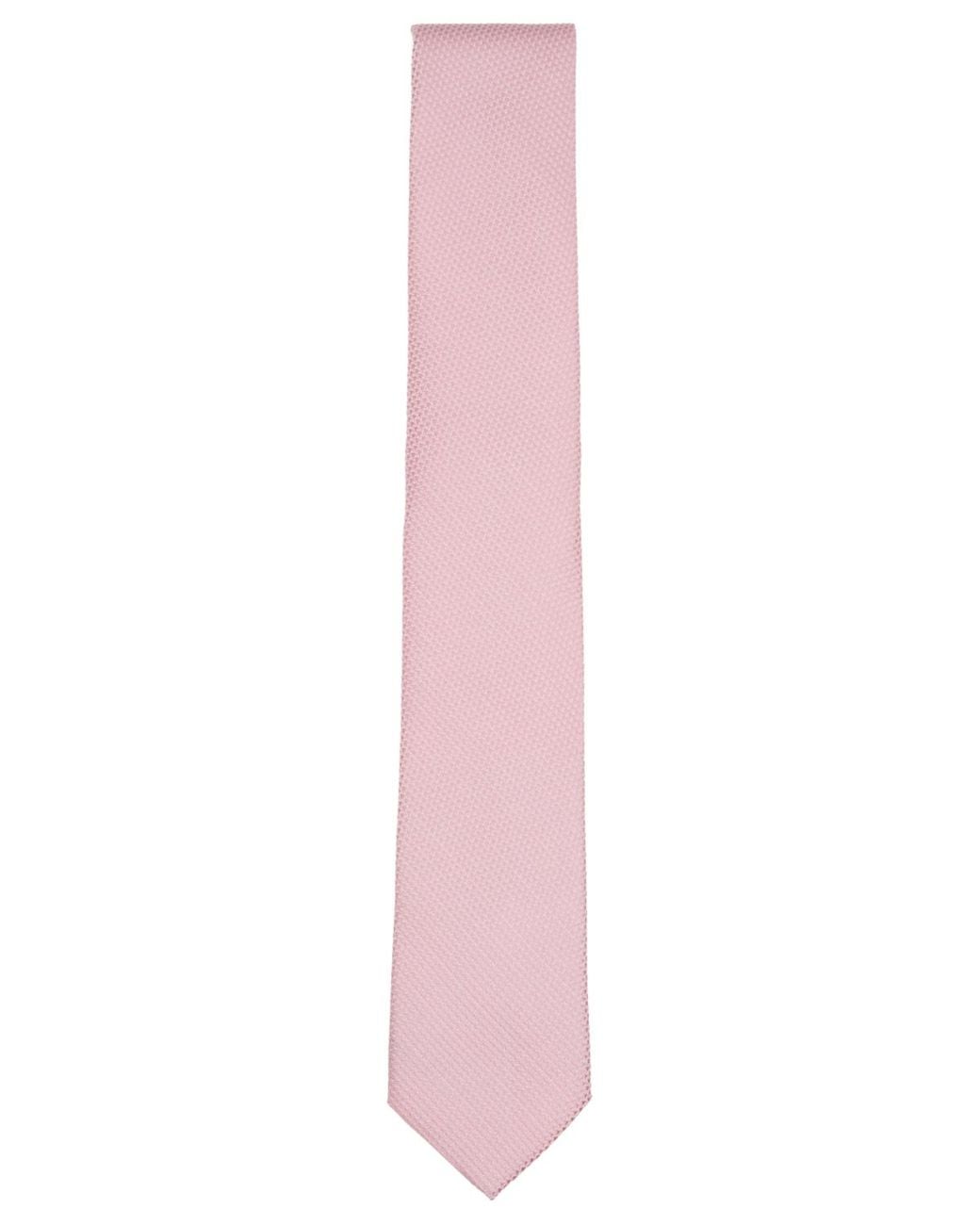 BarIII Pink Rampling Solid Pattern Tie for men