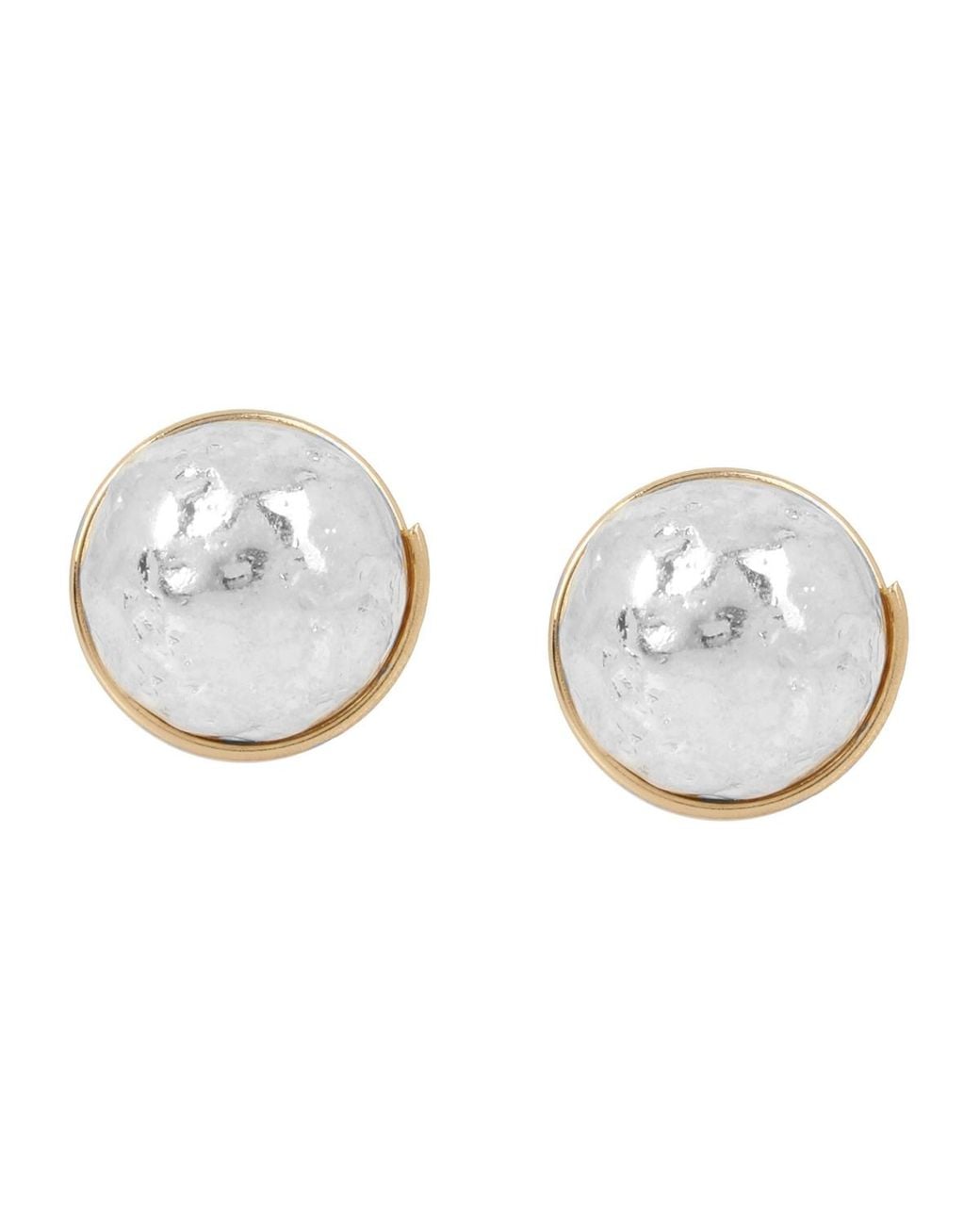 Robert Lee Morris White Bead Stud Earrings