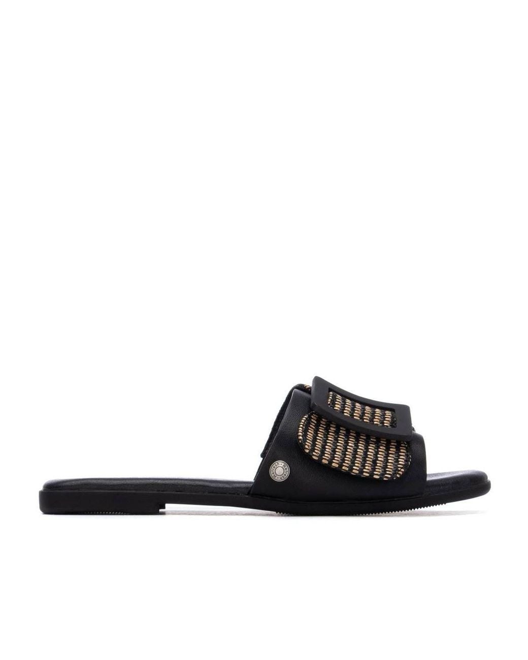 Xti Black Refresh Collection Flat Sandals