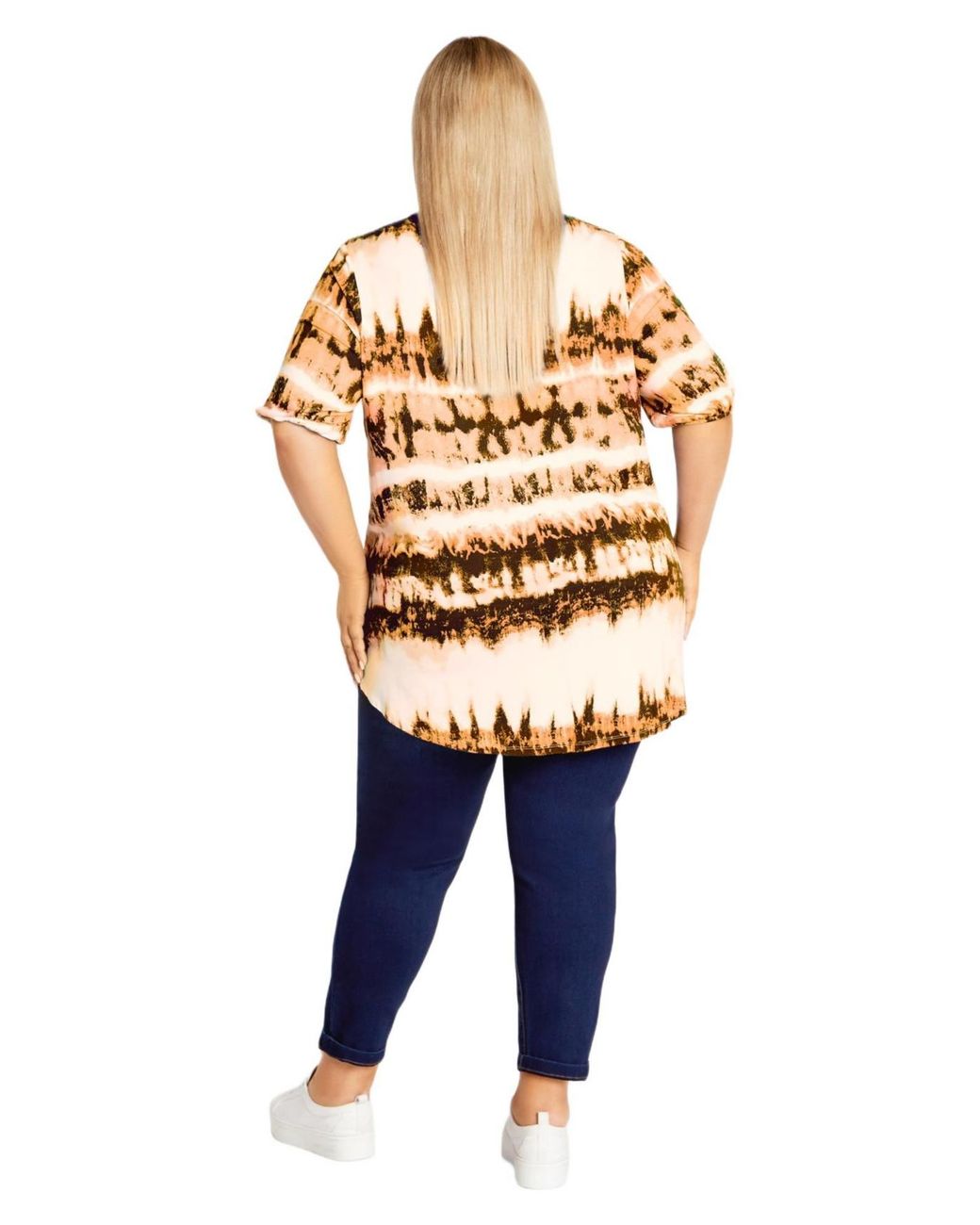 Avenue Blue Plus Size Leila Print Top