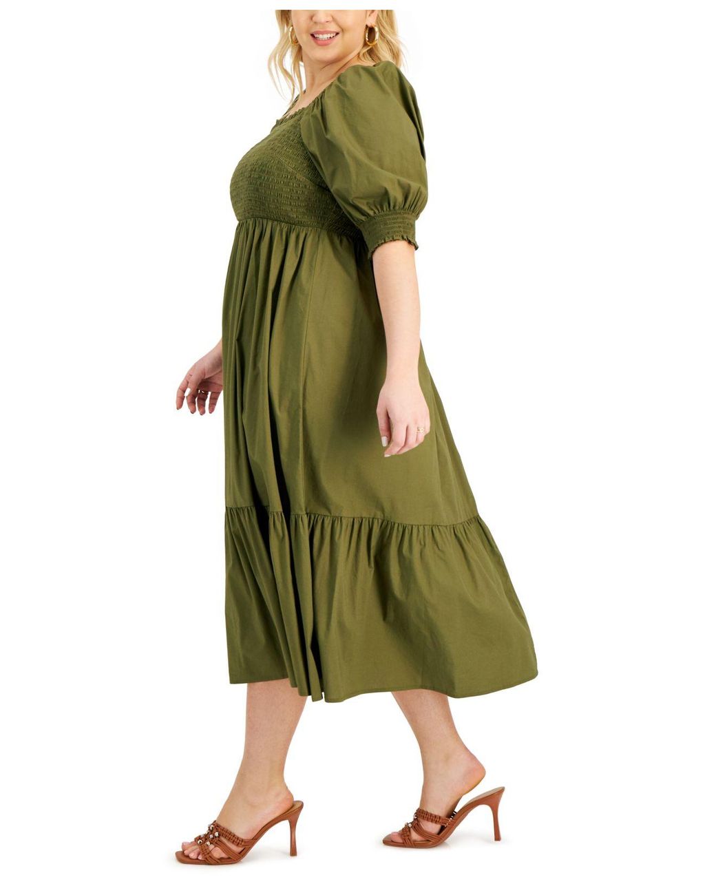 Macy's olive hotsell green dress