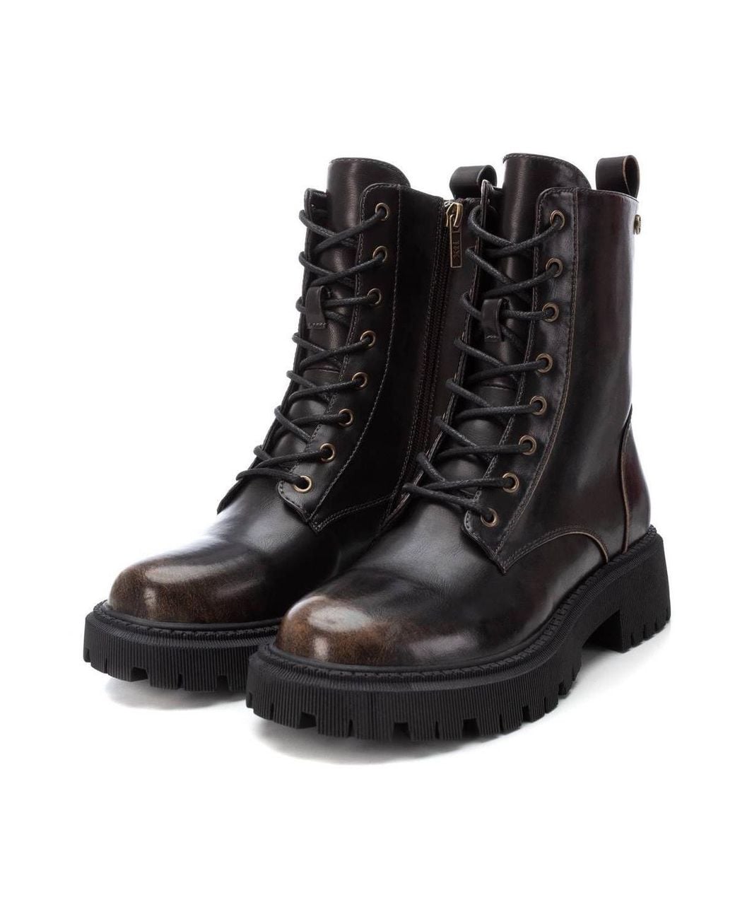 Xti Black Combat Booties By