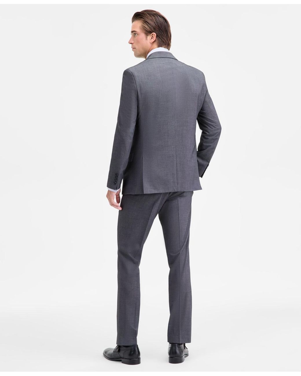 DKNY Blue Modern-fit Nested Fall Suit for men