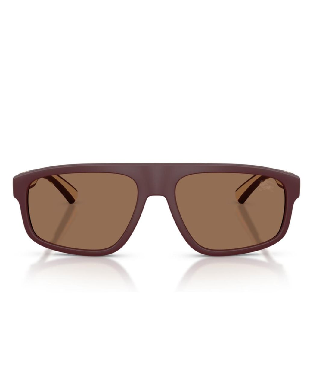 Burberry Brown Rectangle-frame Round-face Sunglasses Be4501u for men