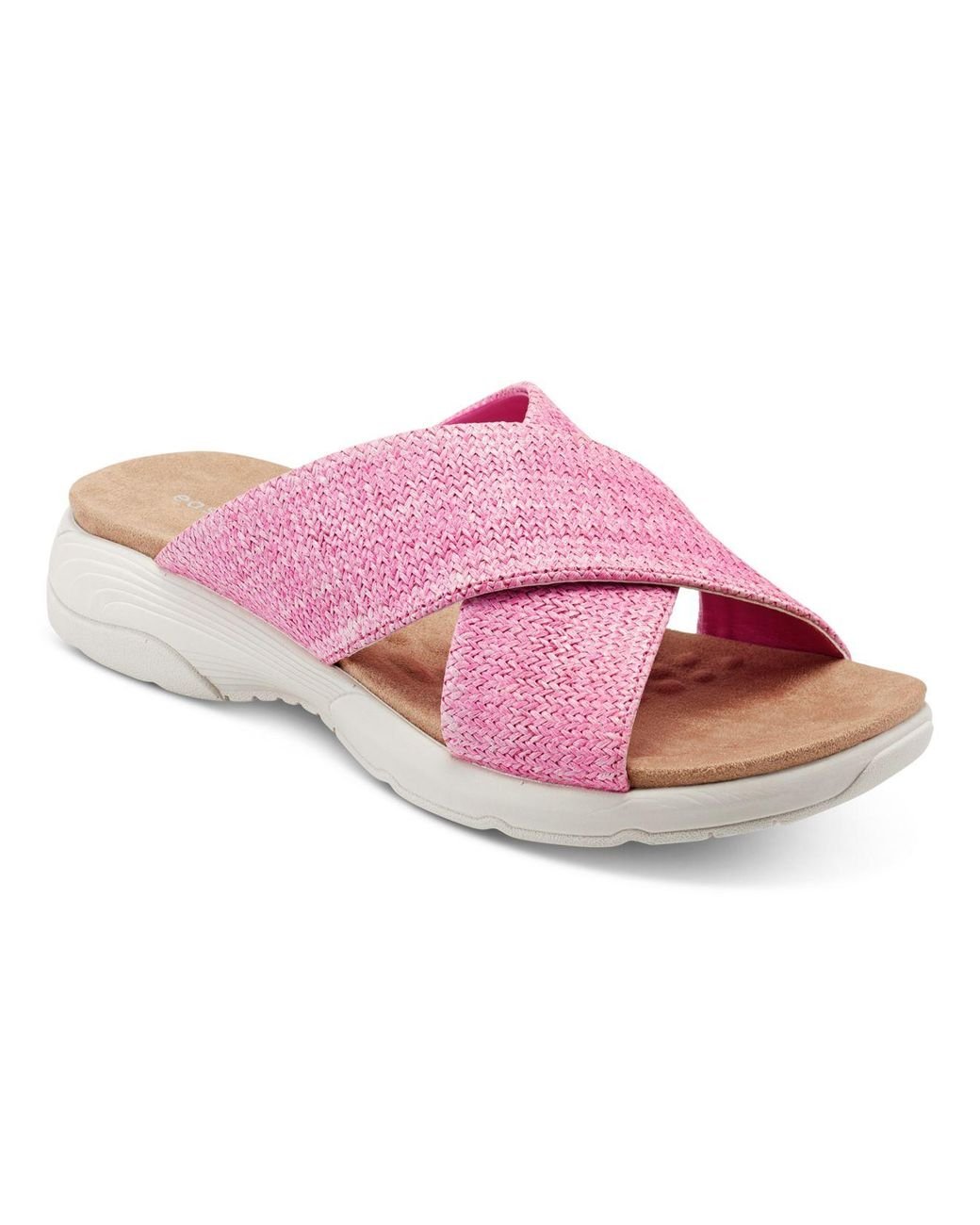 Easy Spirit Taite Double Strap Slide Sandals in Pink - Lyst