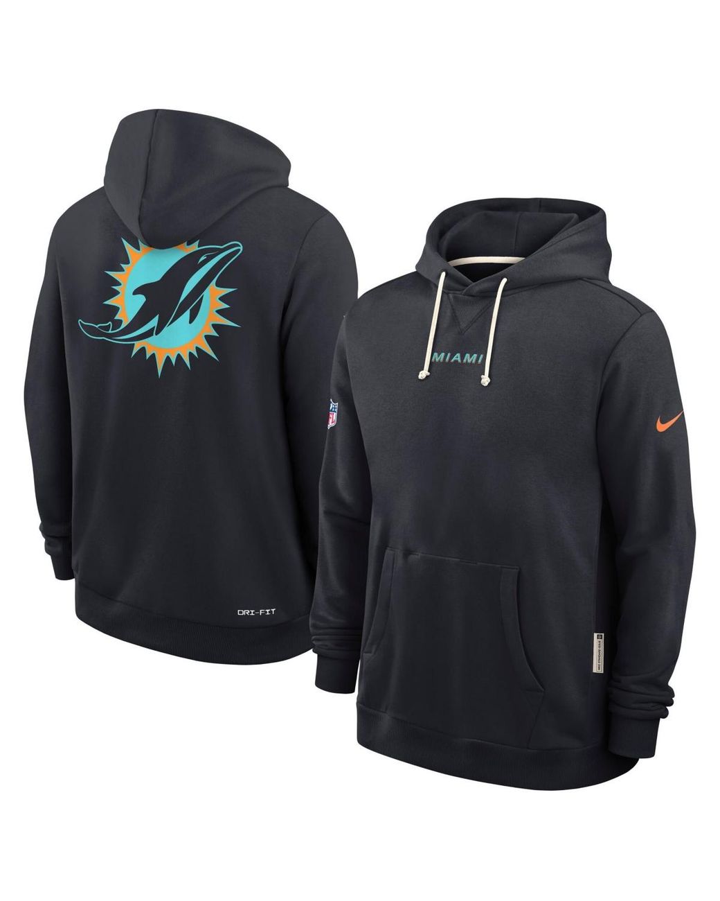 Nike Miami Dolphins 2025 Nfl Rivalries Sideline Dri-fit Hoodie in Blue ...