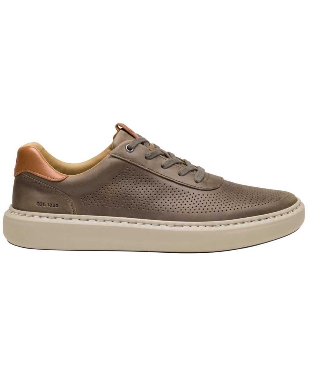 Johnston & Murphy Brown Anders Perfed U-throat Shoes for men