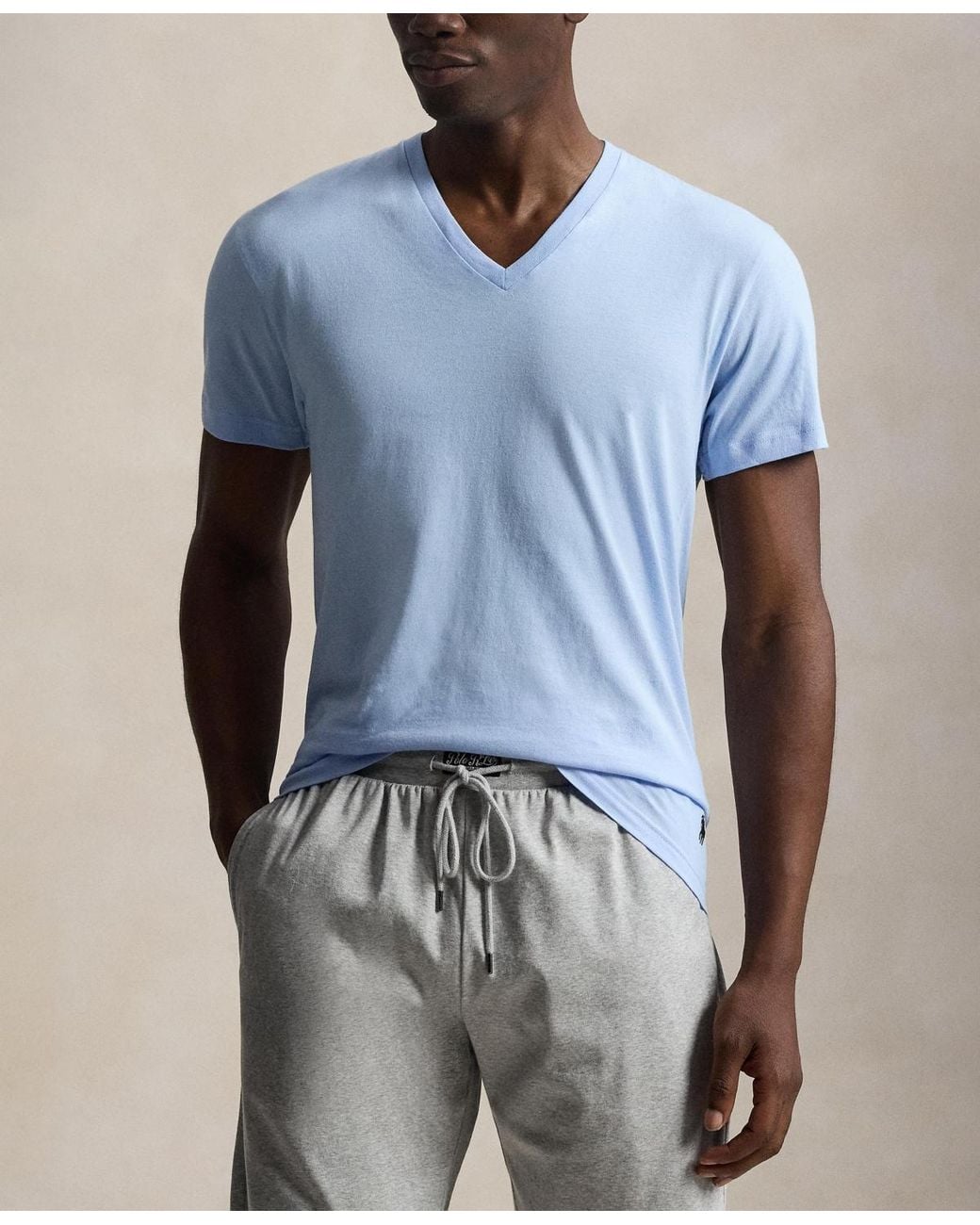 Polo Ralph Lauren Green 3-pack Classic Cotton V-neck Undershirts for men