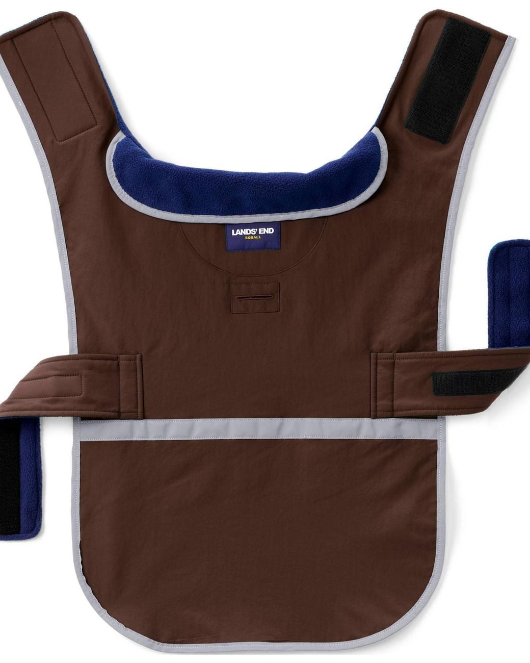 Lands' End Brown Dog Solid Squall Jacket