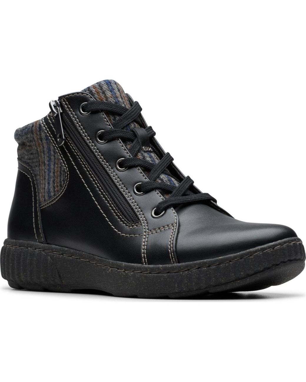 Clarks Black Collection Caroline Spice Side Zip Booties