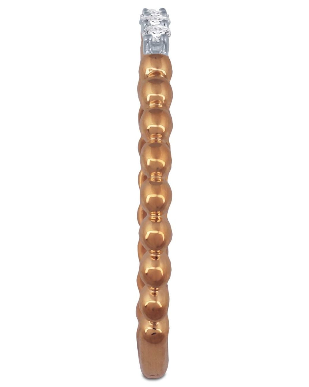 Macy's Metallic Diamond Stackable Beaded Band (1/8 Ct. T.w.)