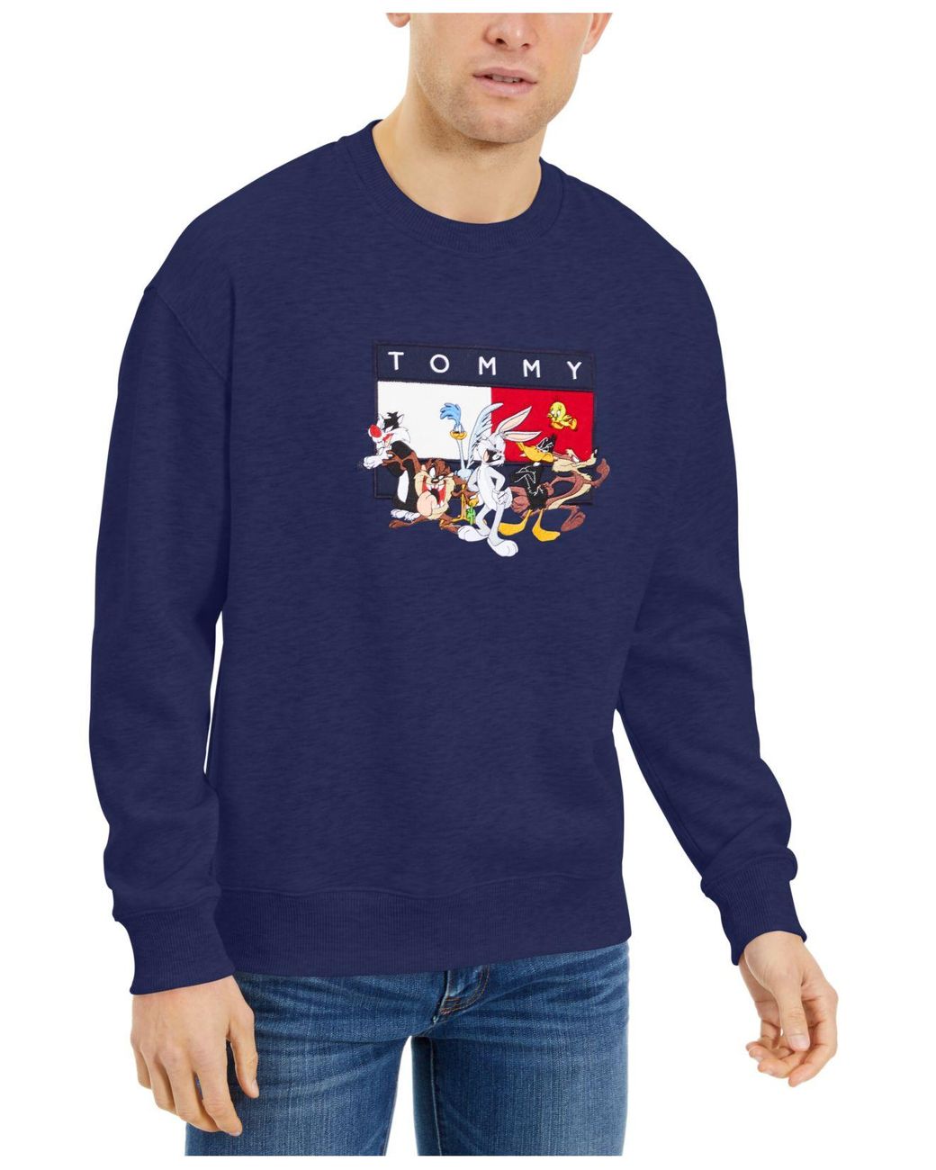 Tommy Hilfiger Looney Tunes Character Sweatshirt in Blue for Men | Lyst