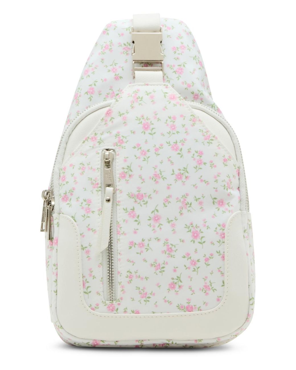 Madden Girl Brooke Nylon Crossbody Sling Bag in White | Lyst