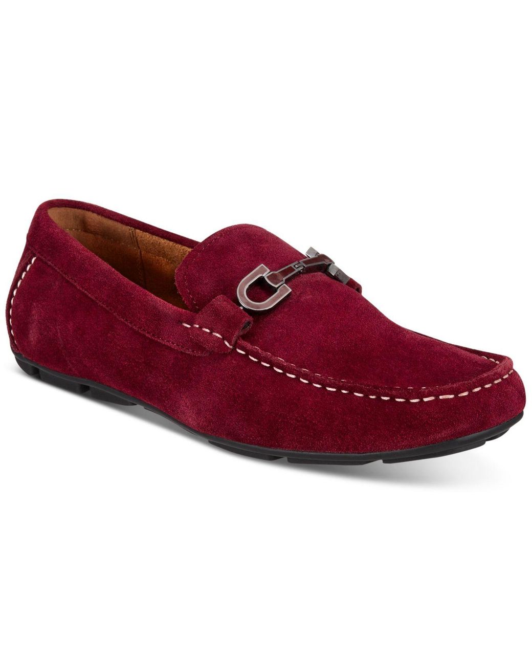 Alfani Suede Remy Driving Loafers, Created For Macy's in Red for Men Lyst