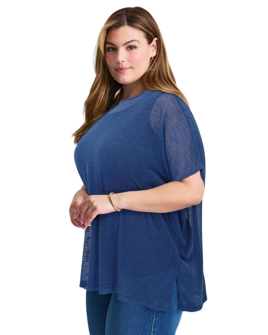 Avenue Blue Plus Size Lightweight Dolman Sweater