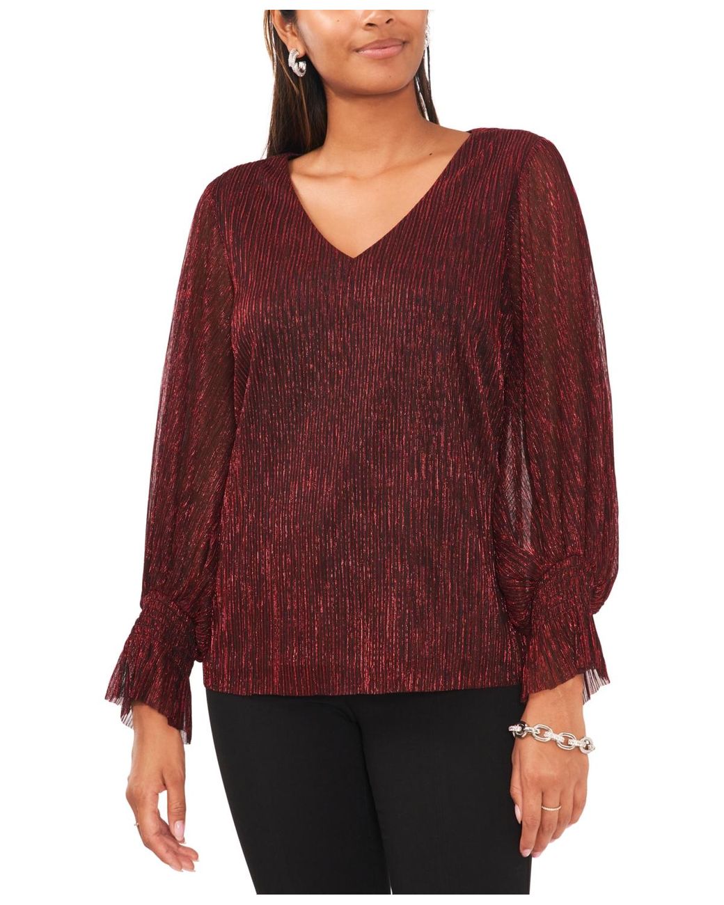 vince camuto bell sleeve top