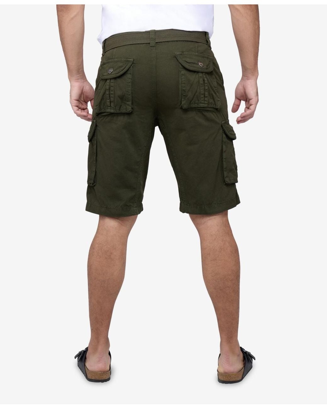Xray Jeans Green Cargo Shorts for men