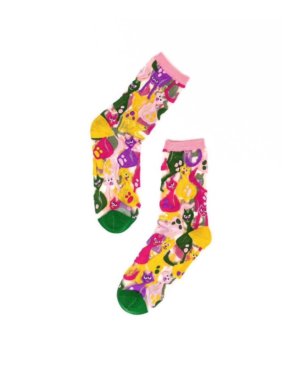 Sock Candy White Dopamine S Sheer Sock