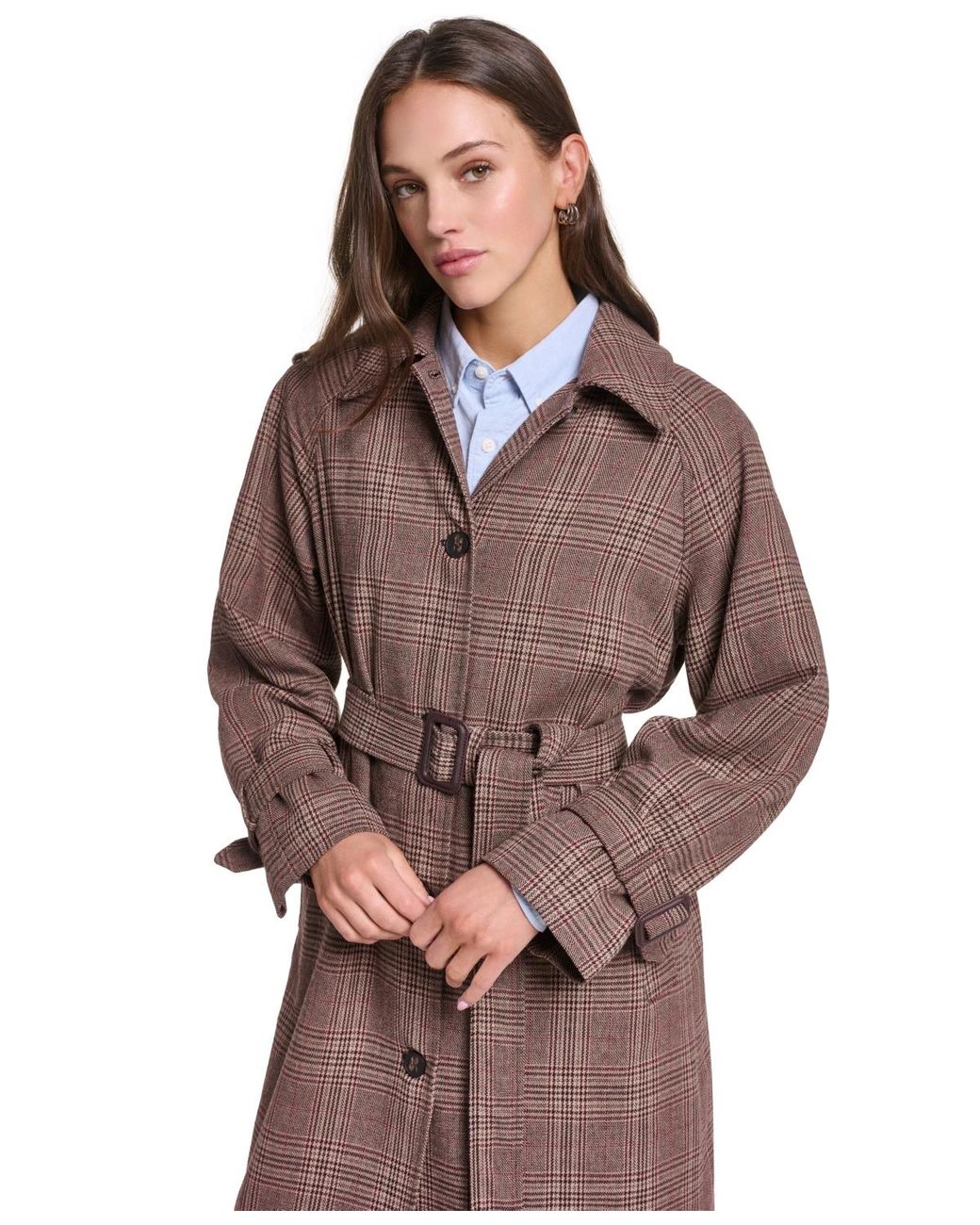 Levi's Blue Single Breasted Trench Jacket
