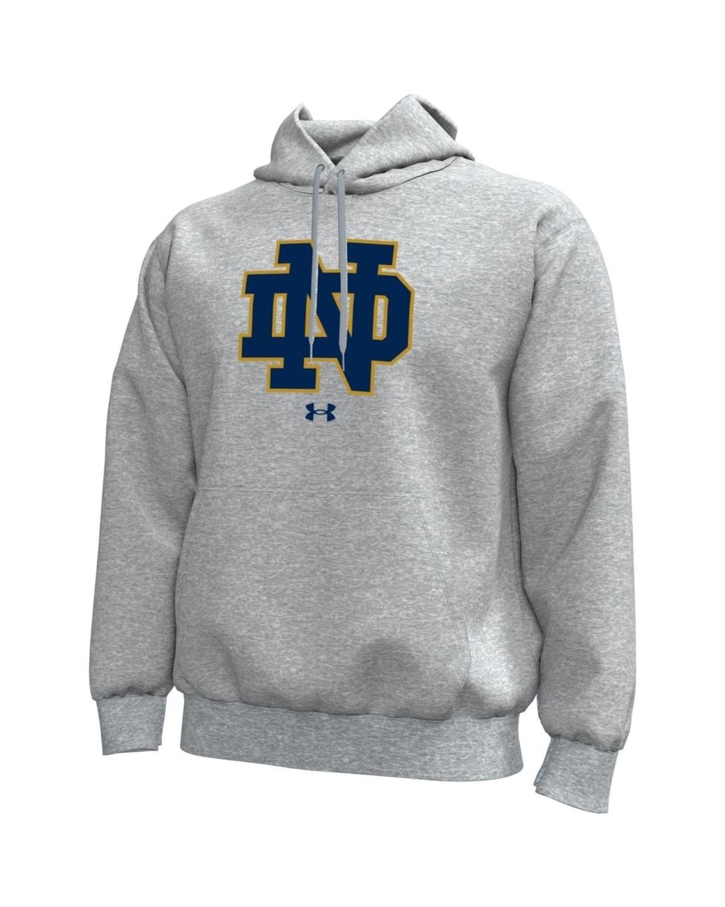 Under Armour Notre Dame Fighting Irish Core Icon Fleece Pullover Hoodie ...
