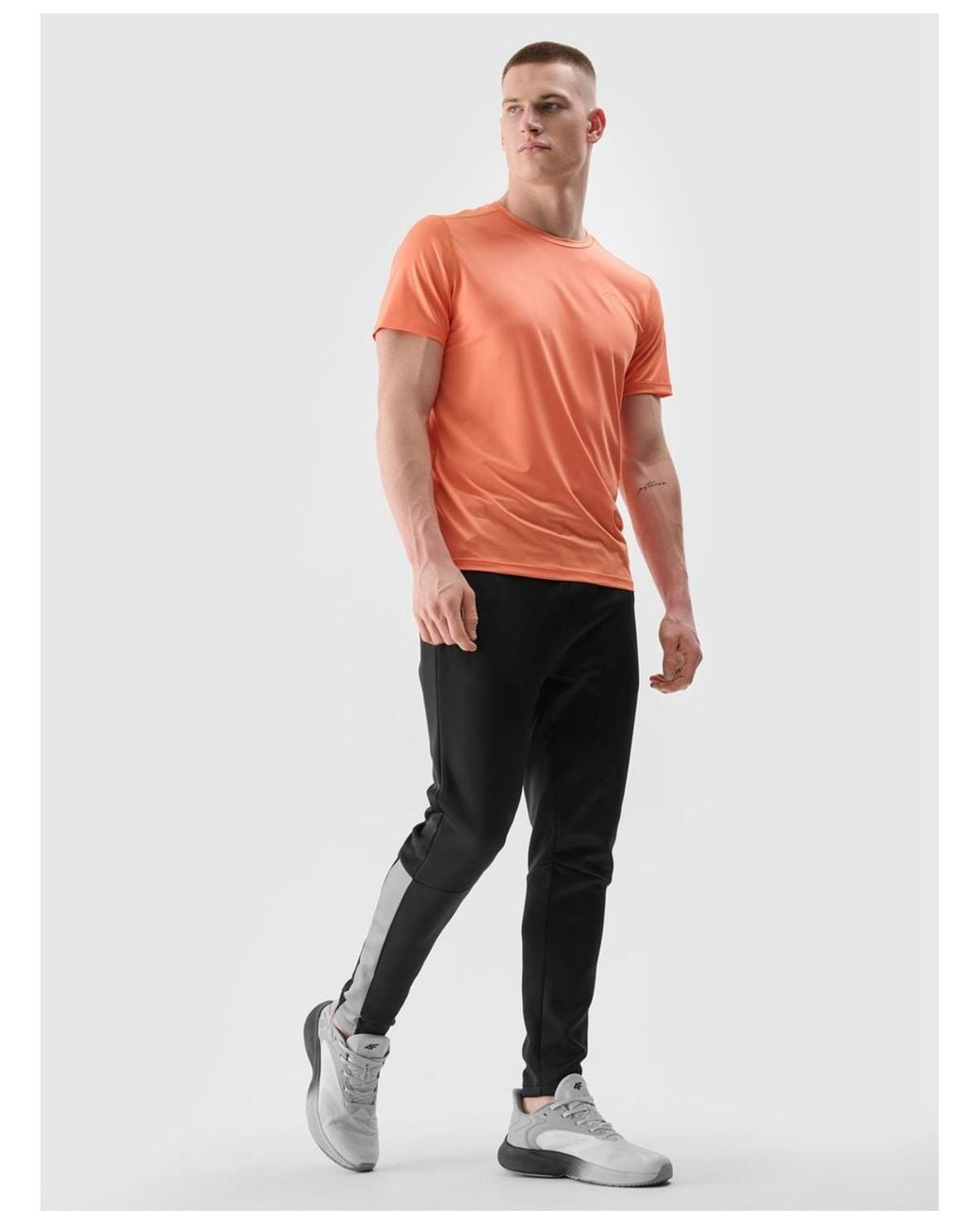 4F Black Quick Dry Training Pants for men
