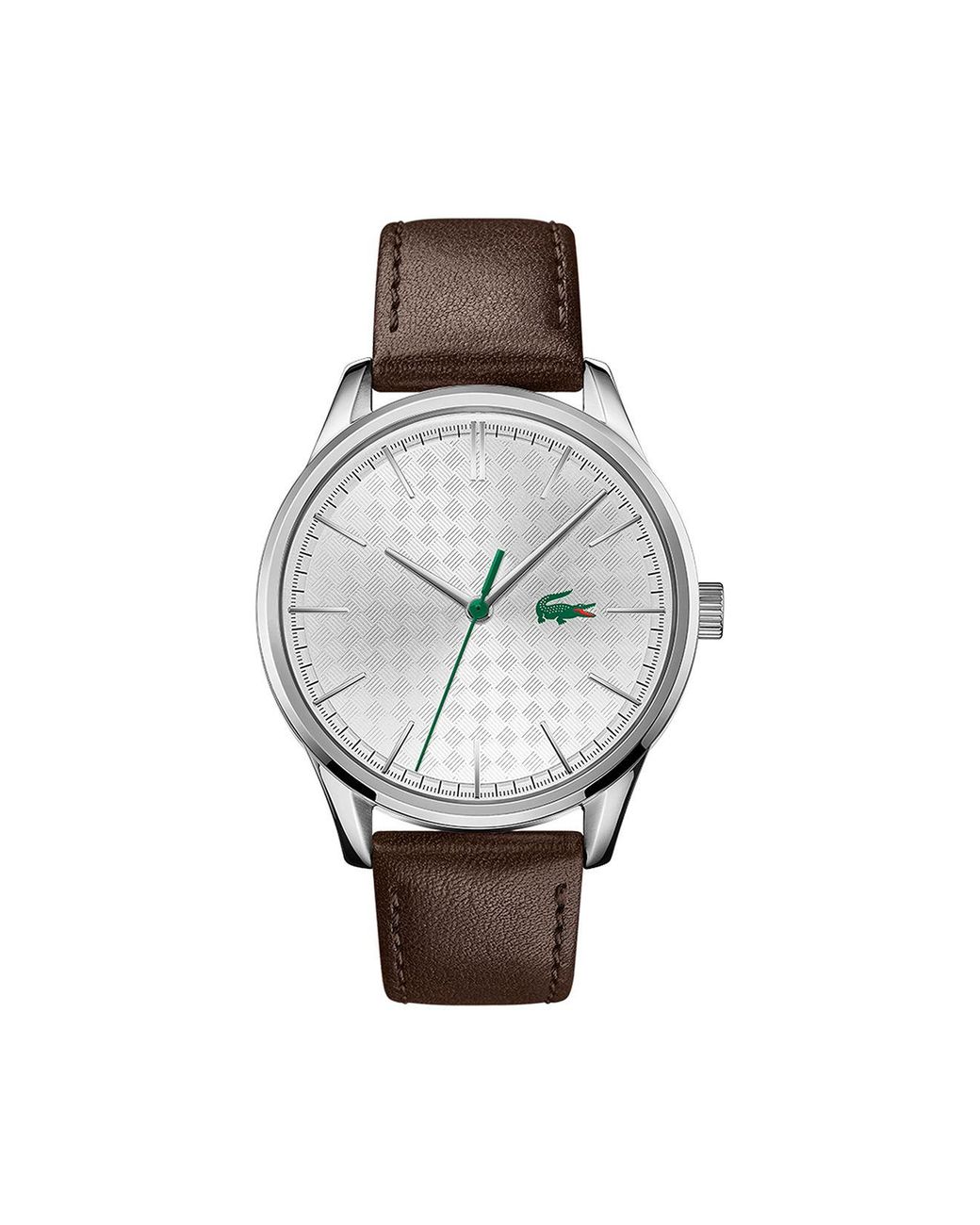 Lacoste Vienna Brown Leather Strap Watch 42mm for Men Lyst